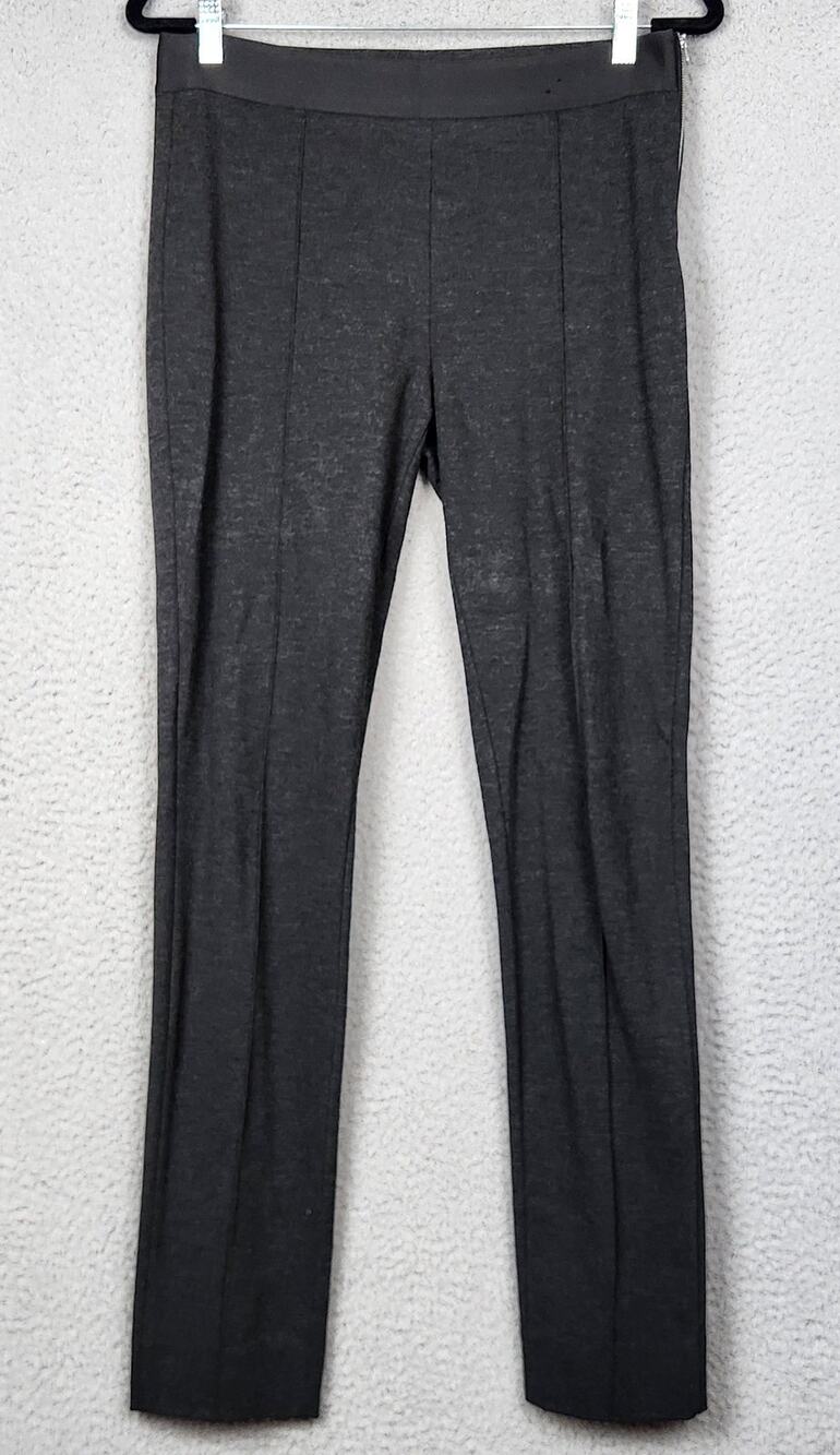 EVERLANE Pants Womens Medium Black Charcoal Stretch Pont Pull On Size Zip 30X28"